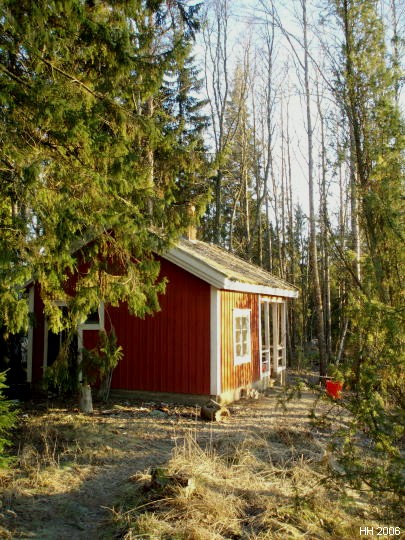 Sauna mökiltä päin joulun
jälkeen 2006